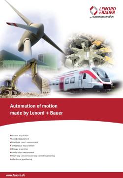 New Lenord+Bauer catalogue